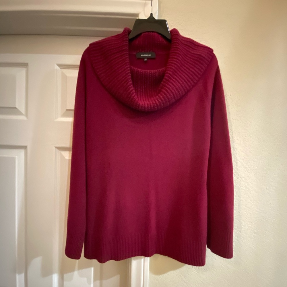Jones Wear Acrylic Cowl Neck Sweater
